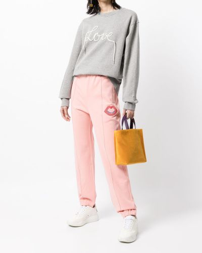 Pantalones de chándal con bordado Markus Lupfer rosa
