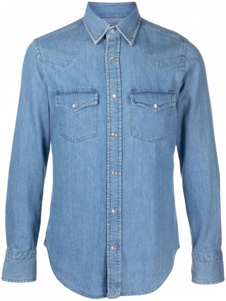 Camisa vaquera manga larga Tom Ford azul