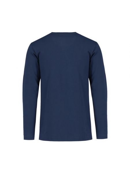 Jersey de algodón de tela jersey de cuello redondo Tom Ford azul