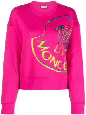 Sweatshirt mit print Moncler pink