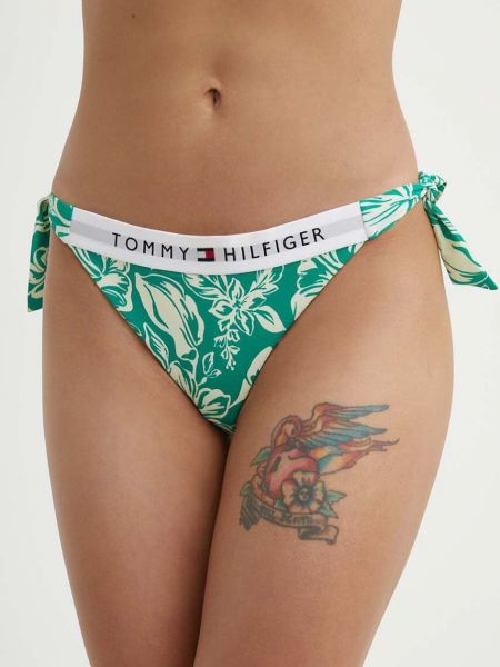 Spodnji del bikini Tommy Hilfiger zelena