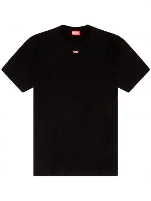 Kokvilnas t-krekls Diesel melns