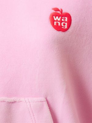 Sudadera con capucha de algodón Alexander Wang rosa