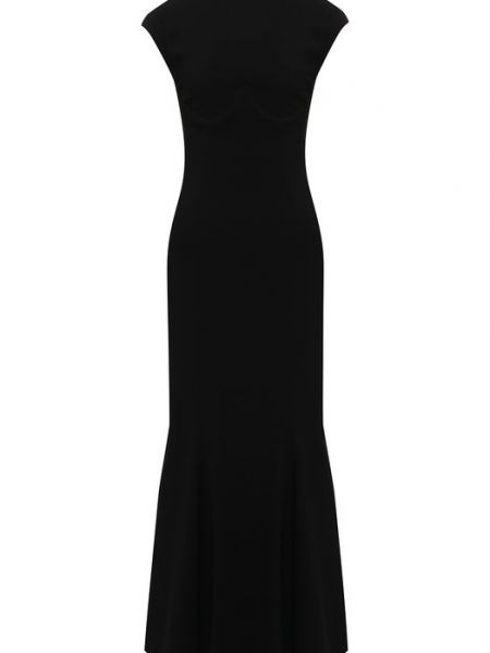 Платье из вискозы Versace черное