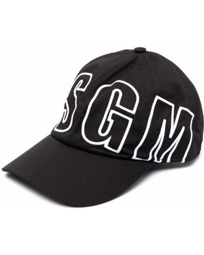 Gorra con estampado Msgm negro