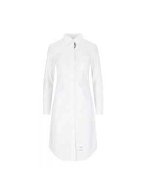 Sukienka midi bawełniana Thom Browne biała