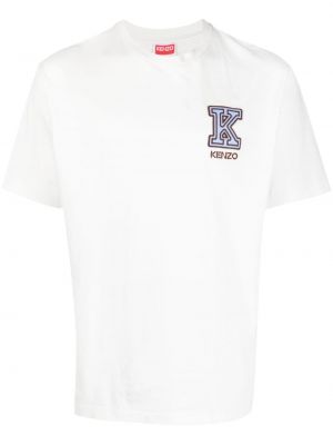 Памучна тениска Kenzo бяло