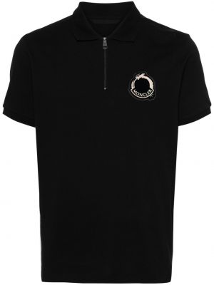T-shirt aus baumwoll Moncler schwarz