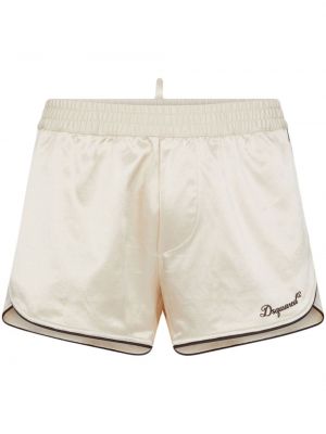 Satin shorts mit stickerei Dsquared2 beige