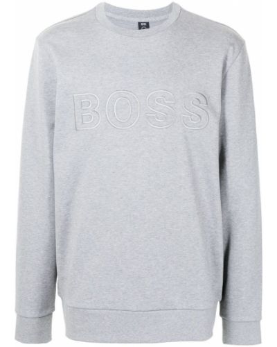 Brodert sweatshirt Boss grå