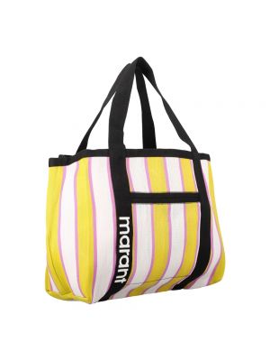 Shopper handtasche mit taschen Isabel Marant gelb