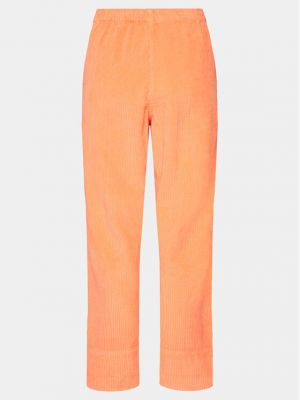Voľné bavlnené priliehavé nohavice American Vintage oranžová