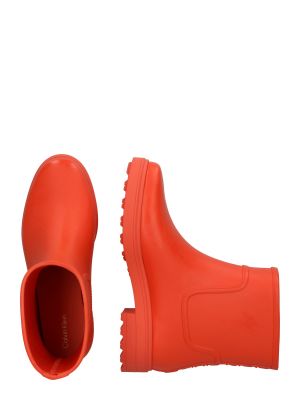 Stivali di gomma Calvin Klein arancione