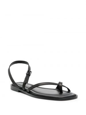 Kožené sandály s přezkou A.emery černé