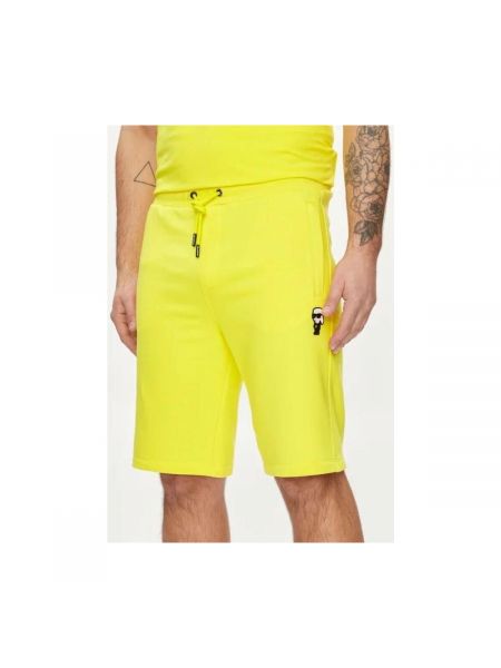 Spodnie Karl Lagerfeld żółte