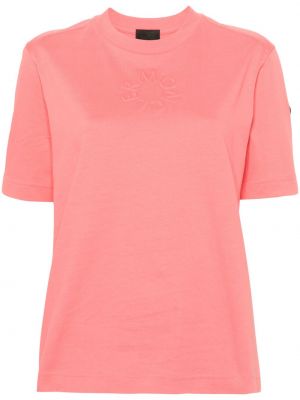 T-shirt aus baumwoll Moncler pink