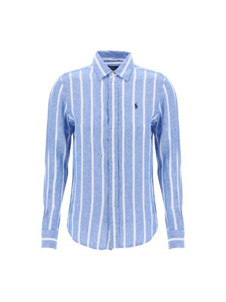 Koszula w paski Ralph Lauren niebieska