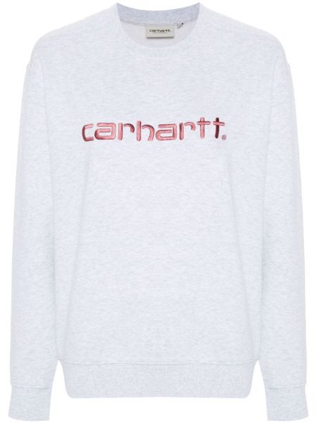 Broderet sweatshirt Carhartt Wip grå