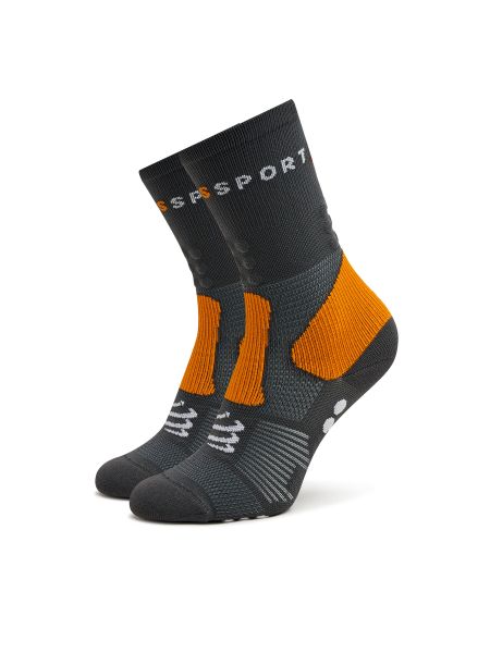 Čarape Compressport siva