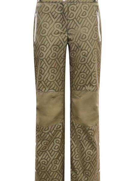 Зеленые утепленные брюки Yves Salomon