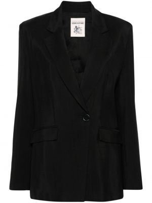 Blazer s karirastim vzorcem Semicouture črna