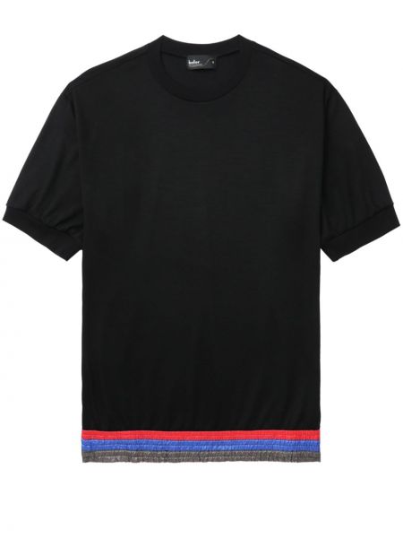 Vlněné tričko Kolor černé