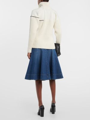 Maglione di lana Victoria Beckham bianco