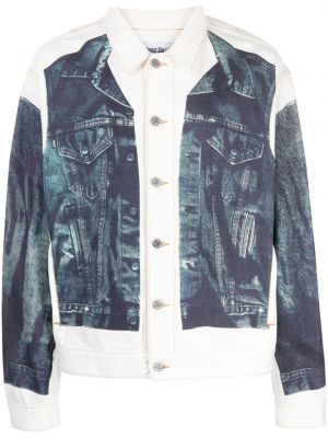 Pamučna traper jakna s printom Jean Paul Gaultier