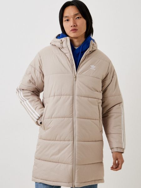 Утепленная куртка Adidas Originals бежевая