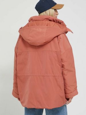 Oversized téli kabát Adidas Originals narancsszínű