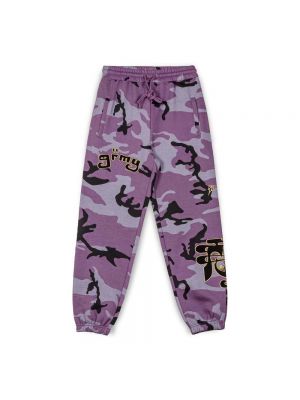 Спортивные штаны с принтом Grimey фиолетовые