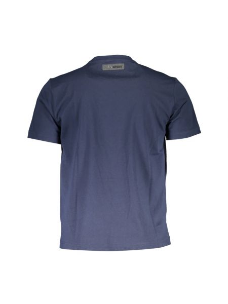 Camiseta deportiva de algodón con estampado Plein Sport azul