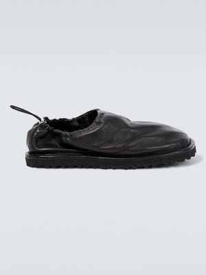Slip-on кожени ниски обувки Dries Van Noten черно
