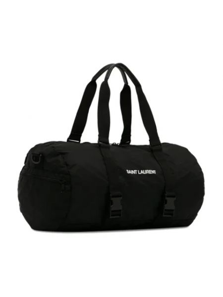 Nylonowa torba podróżna Yves Saint Laurent Vintage czarna