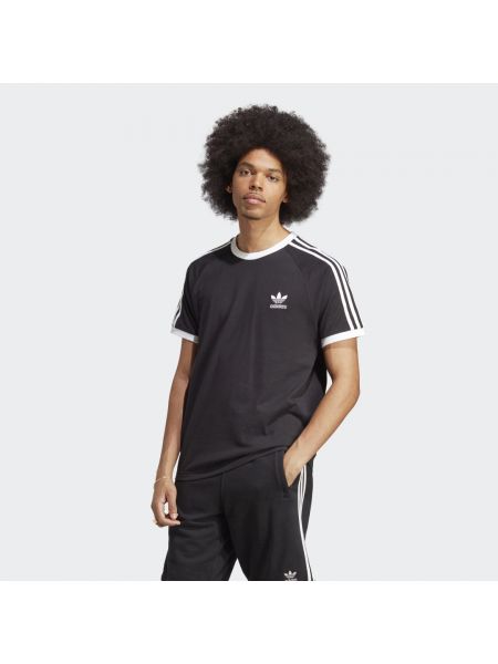 Koszulka w paski Adidas Originals czarna