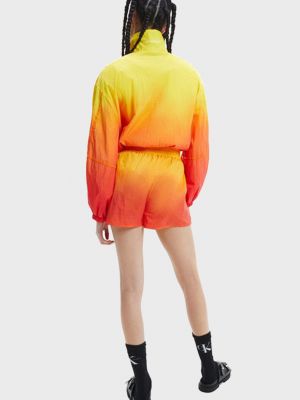 Джинсовая куртка Calvin Klein Jeans оранжевая