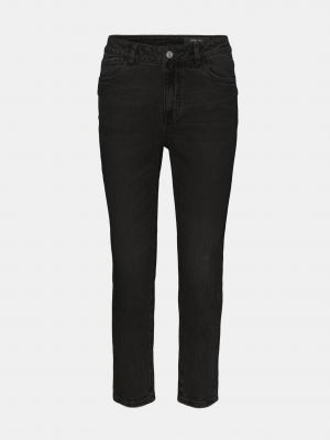 Priliehavé džínsy s rovným strihom Noisy May čierna