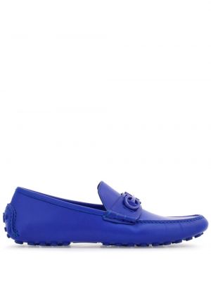 Loafers en cuir Ferragamo bleu