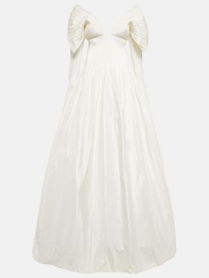 Svilena dolga obleka Danielle Frankel bela