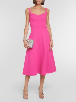 Midi haljina Emilia Wickstead ružičasta