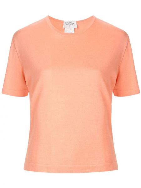 T-shirt aus baumwoll Chanel Pre-owned orange