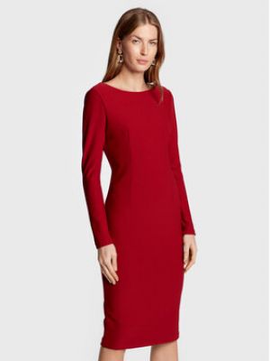 Robe de cocktail slim Marciano Guess rouge