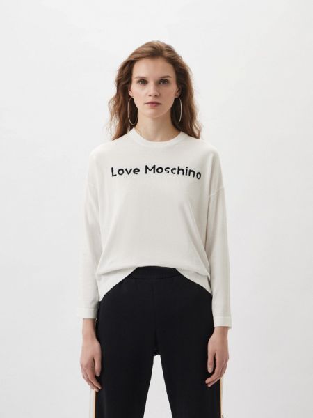 Белый свитер Love Moschino