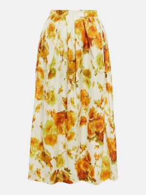 Midi suknja s cvjetnim printom Dries Van Noten