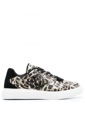 Schnür sneaker mit print mit leopardenmuster Just Cavalli