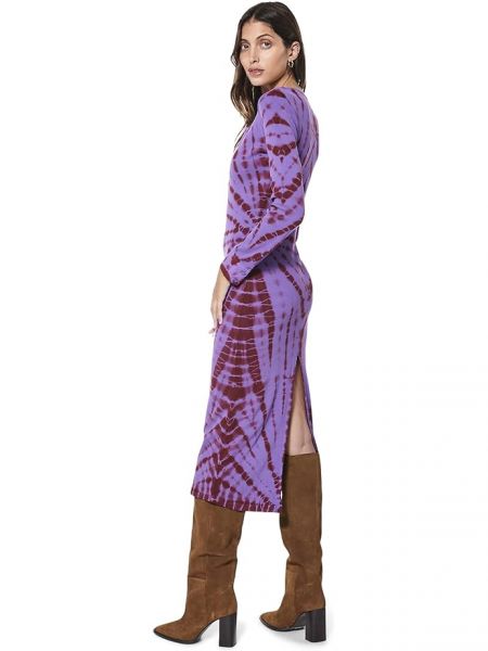 Тигровое платье Young, Fabulous & Broke фиолетовое
