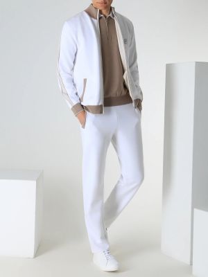 Хлопковый костюм Bertolo Luxury Menswear белый