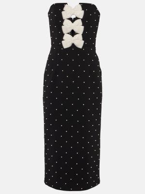Μίντι φόρεμα με χάντρες Rebecca Vallance μαύρο