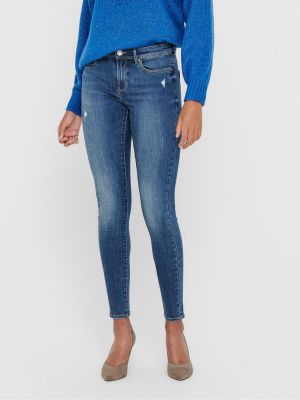 Priliehavé džínsy skinny fit Only modrá
