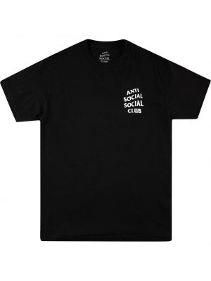 Tričko s potlačou Anti Social Social Club čierna